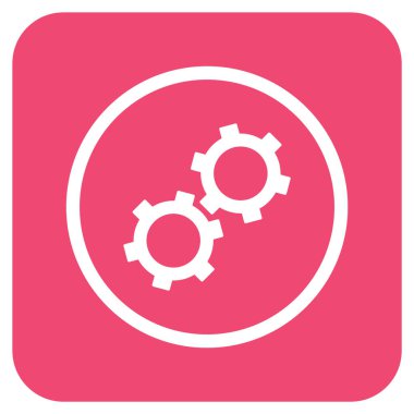 Vites düz kare vektör simgesi