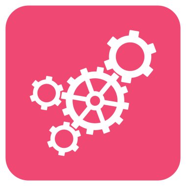 Mekanizması düz kare vektör simgesi