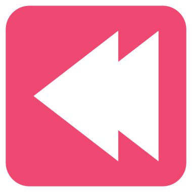 Vektör simge sol düz kare taşı