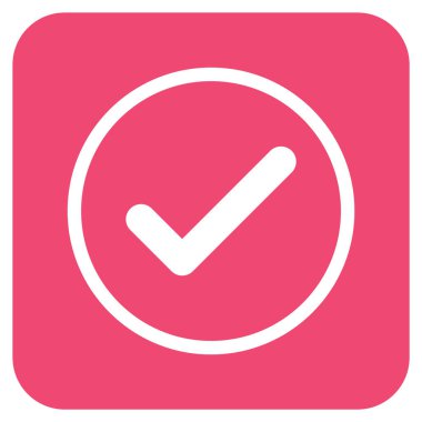 Tamam düz kare vektör simgesi