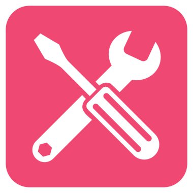 Seçenekleri düz kare vektör simgesi