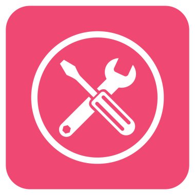 Seçenekleri düz kare vektör simgesi