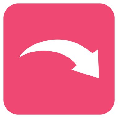 Düz kare vektör simge Yinele