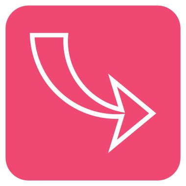 Düz kare vektör simge Yinele