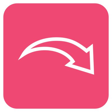 Düz kare vektör simge Yinele