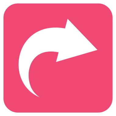 Düz kare vektör simge Yinele