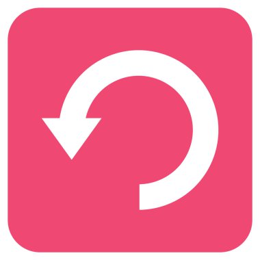 Düz kare vektör simgesi Döndür