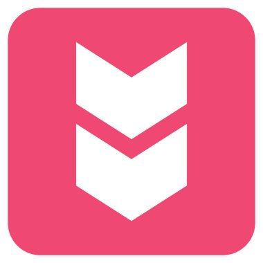 Düz kare vektör simgesi kaydır