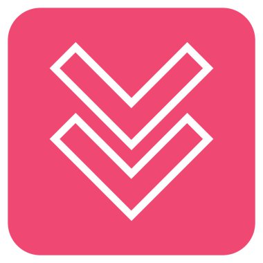 Düz kare vektör simgesi kaydır