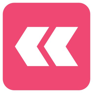 Sol düz kare vektör simge vardiya