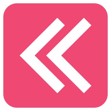 Sol düz kare vektör simge vardiya