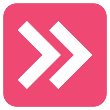 ÜST KRKT değil düz vektör simgesi kare