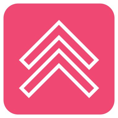 Düz kare vektör simge kayması