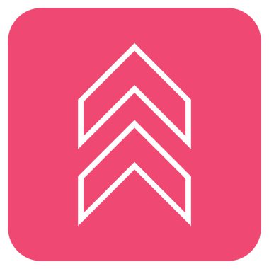 Düz kare vektör simge kayması