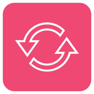 Eşitleme oklar düz kare vektör simgesi