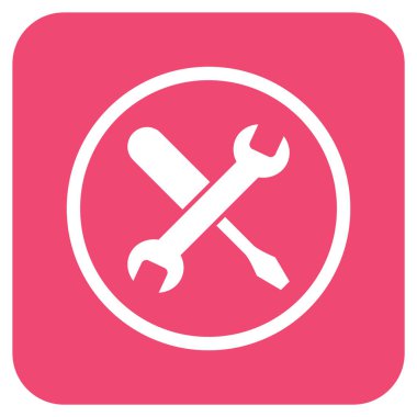 Düz kare vektör simge ayarlama