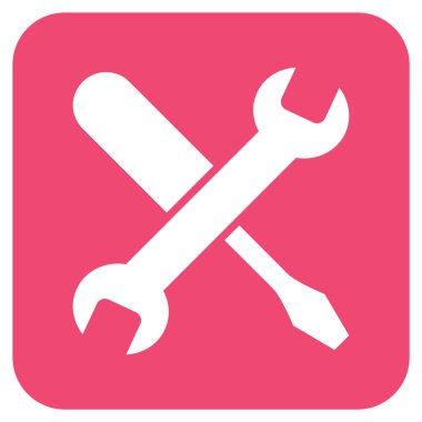 Düz kare vektör simge ayarlama