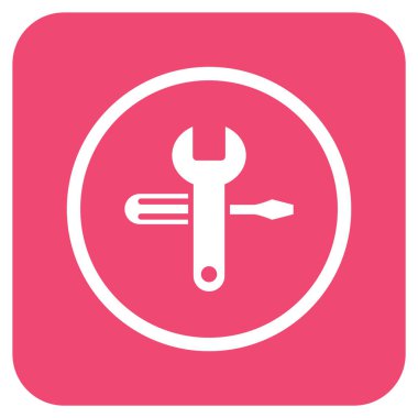 Düz kare vektör simge ayarlama