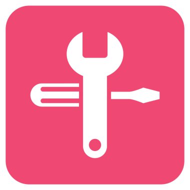 Düz kare vektör simge ayarlama