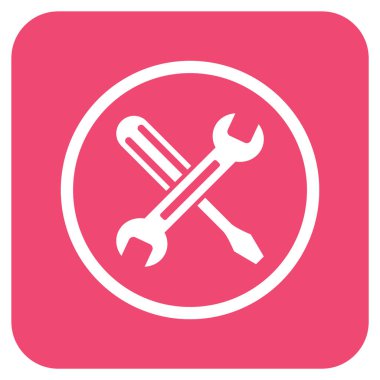 Düz kare vektör simge ayarlama