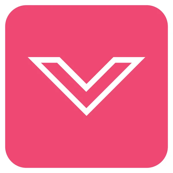 Šipka dolů byt na druhou vektorové ikony — Stockový vektor