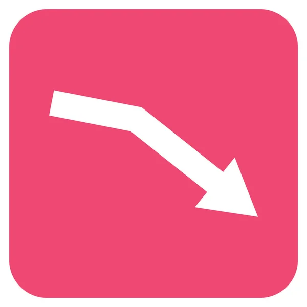 Mislukken van Trend Platte vierkante Vector Icon — Stockvector