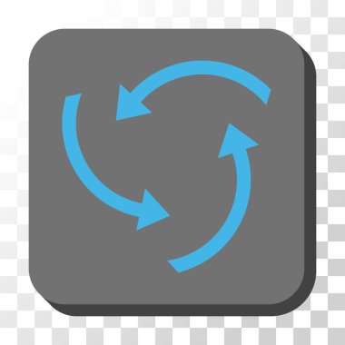 Oklar yuvarlatılmış kare vektör düğmesini girdap