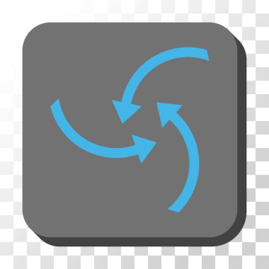 Oklar yuvarlatılmış kare vektör düğmesini girdap