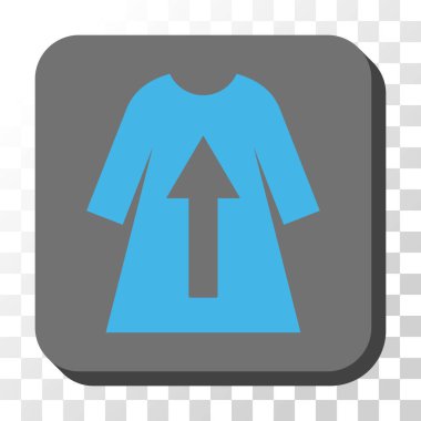 Kadın elbise yuvarlatılmış kare vektör dü ** Me al