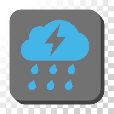 Fırtına yuvarlatılmış kare vektör düğmesi