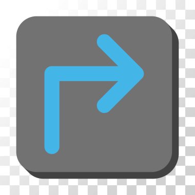 Doğru yuvarlatılmış kare vektör düğmesini kapatma