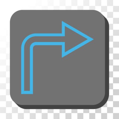 Doğru yuvarlatılmış kare vektör düğmesini kapatma