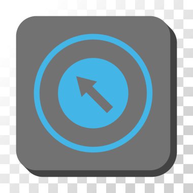 Kare vektör düğmesini yukarı sağdan sola yönlü ok yuvarlak