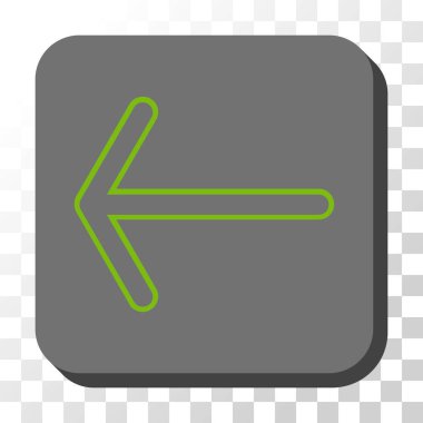 Ok sol düğme kare vektör yuvarlak