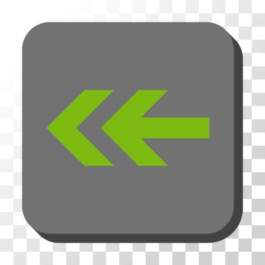 Ok sol düğme kare vektör yuvarlak