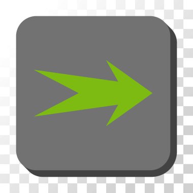 Kare vektör düğme ok sağ yuvarlak