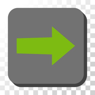 Kare vektör düğme ok sağ yuvarlak