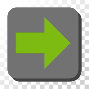 Kare vektör düğme ok sağ yuvarlak