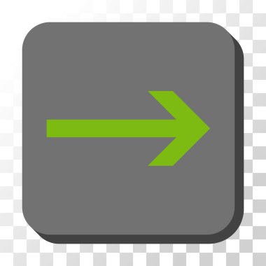 Kare vektör düğme ok sağ yuvarlak