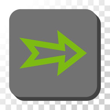 Kare vektör düğme ok sağ yuvarlak