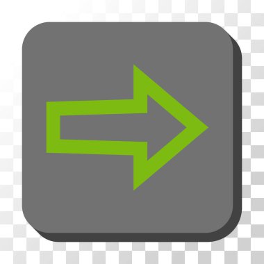 Kare vektör düğme ok sağ yuvarlak