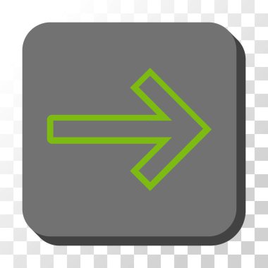 Kare vektör düğme ok sağ yuvarlak