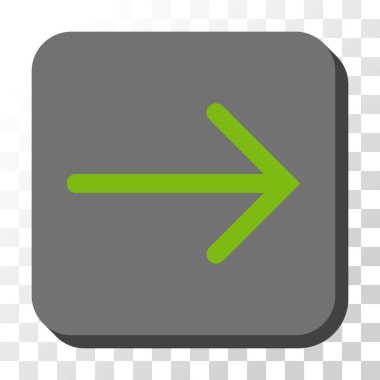 Kare vektör düğme ok sağ yuvarlak