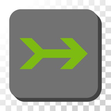 Kare vektör düğme ok sağ yuvarlak