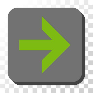 Kare vektör düğme ok sağ yuvarlak