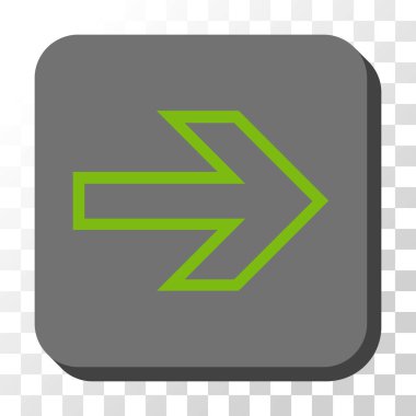 Kare vektör düğme ok sağ yuvarlak