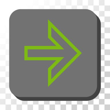 Kare vektör düğme ok sağ yuvarlak