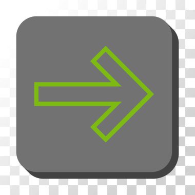 Kare vektör düğme ok sağ yuvarlak