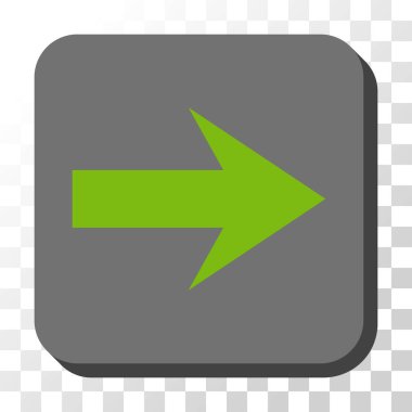 Kare vektör düğme ok sağ yuvarlak