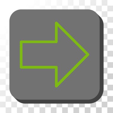 Kare vektör düğme ok sağ yuvarlak